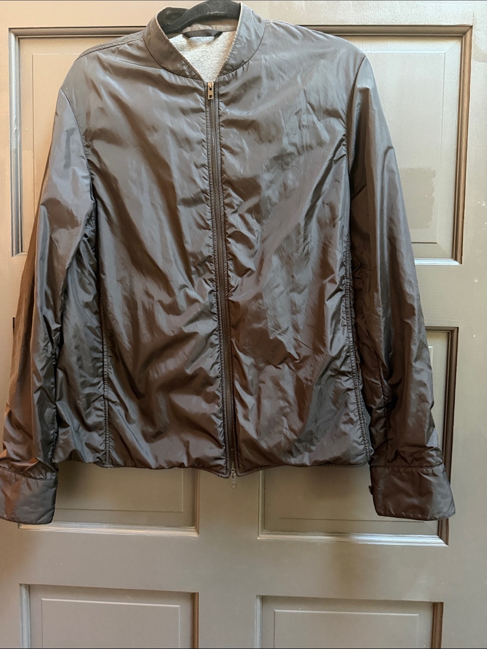 rag & bone Nylon Bomber Jacket Women’s S Black lined gray